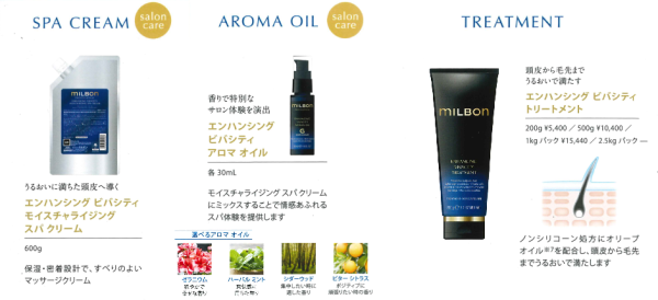 新しい育毛剤シリーズ入荷しました ミルボン『エンハンシング