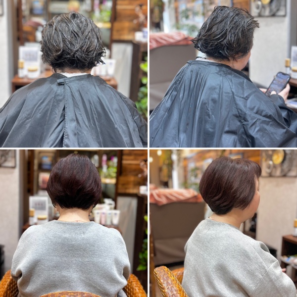 大阪市中央区南船場の美容室/ヘアサロンUnaCasitaの髪質改善ショートスタイル