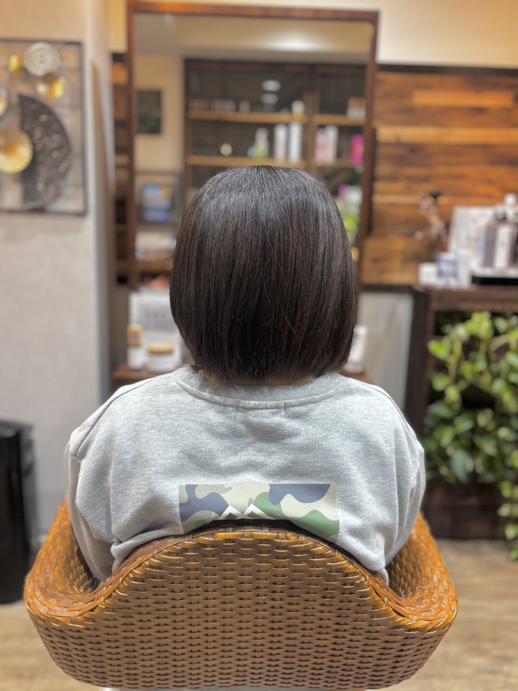 大阪市中央区南船場の美容室/ヘアサロンUnaCasitaの髪質改善ショートスタイル